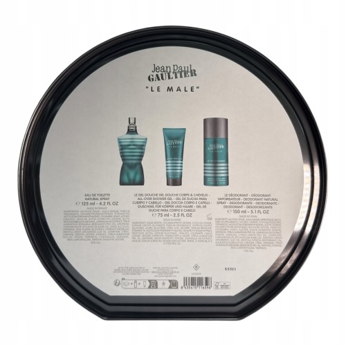 Zestaw Jean Paul Gaultier Le Male Edt 125 + Shower Gel 75 + Deodorant 150